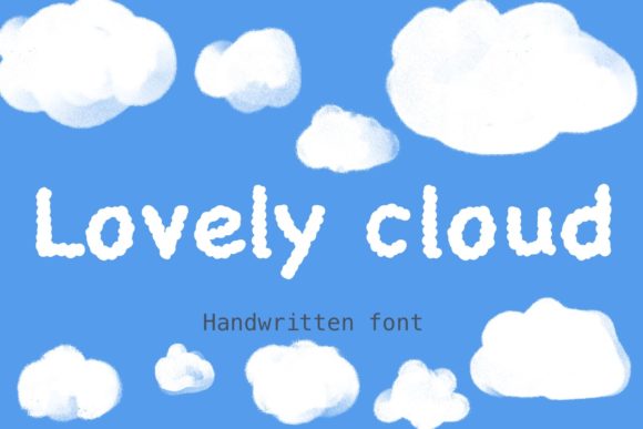 Lovely Cloud Font Poster 1