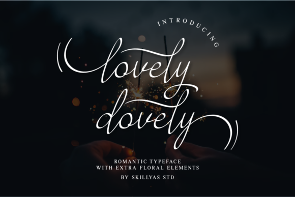 Lovely Dovely Font Lovely Dovely Font Poster 1
