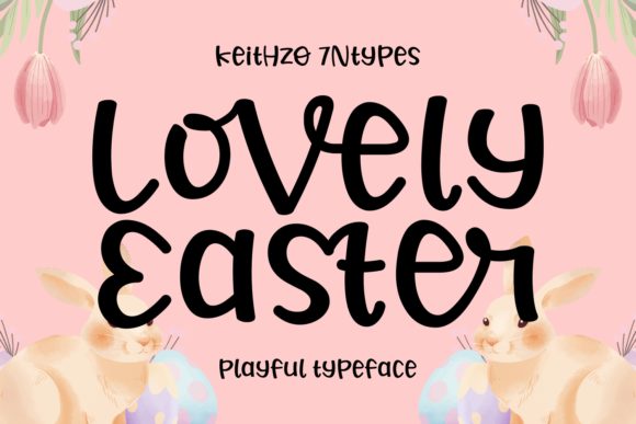 Lovely Easter Font Poster 1