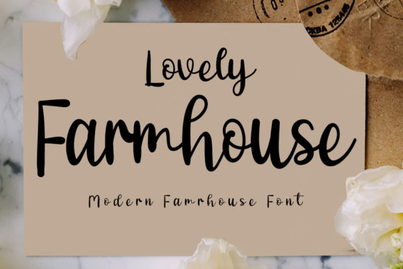 Lovely Farmhouse Font Poster 1