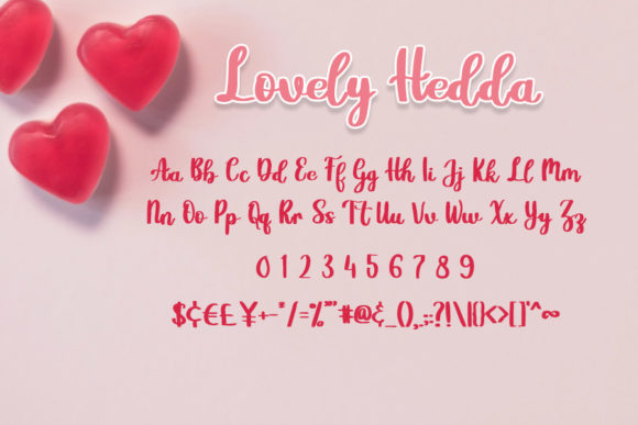 Lovely Hedda Font Poster 3