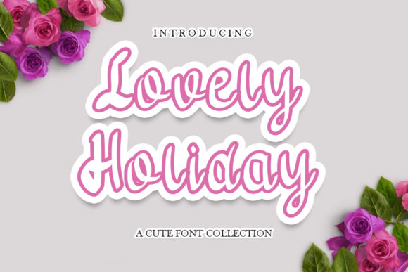 Lovely Holiday Font Poster 1
