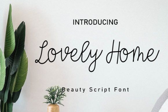 Lovely Home Font Poster 1