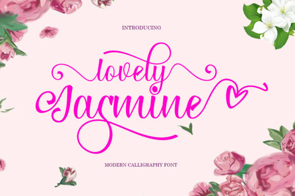 Lovely Jasmine Font Poster 1