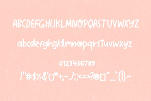 Lovely Kiss Font Poster 9