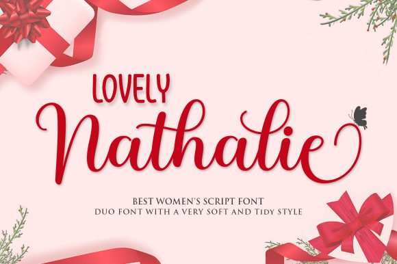 Lovely Nathalie Font Poster 1