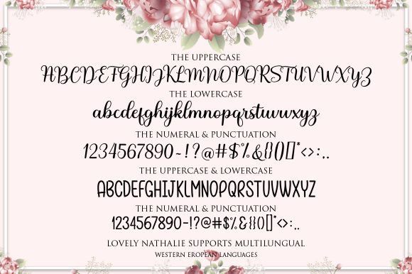 Lovely Nathalie Font Poster 9