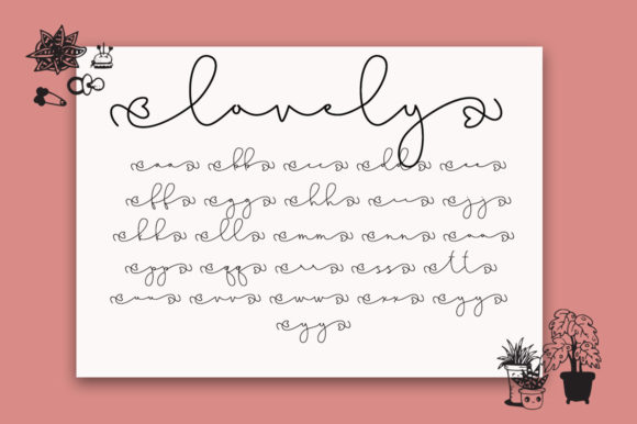 Lovely Pinkmatte Font Poster 10