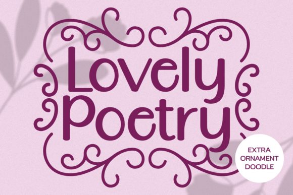 Lovely Poetry Font Poster 1