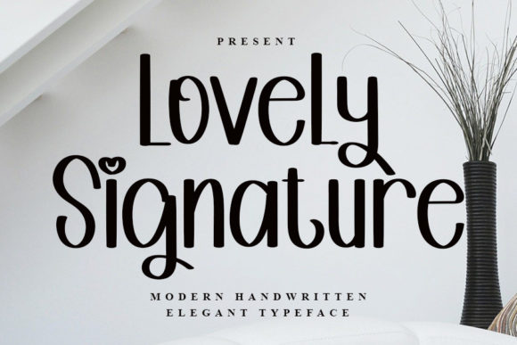 Lovely Signature Font