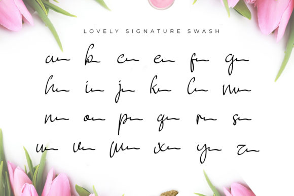 Lovely Signature Font Poster 7