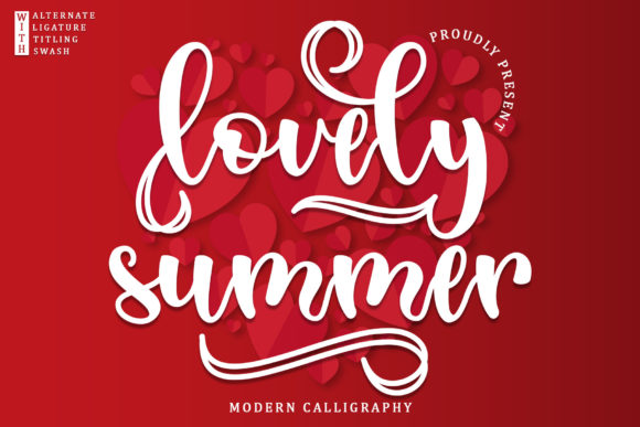 Lovely Summer Font Poster 1