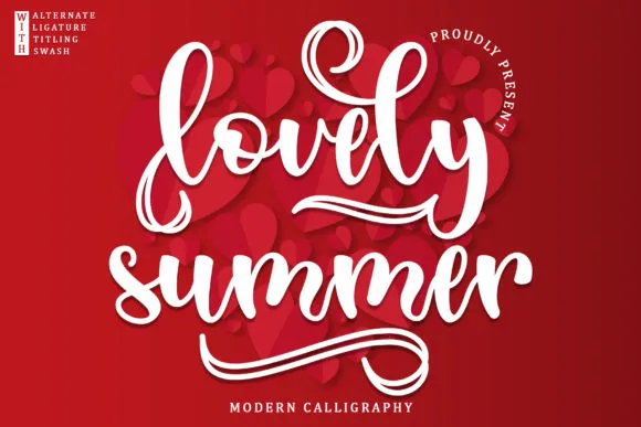 Lovely Summer Font Poster 1