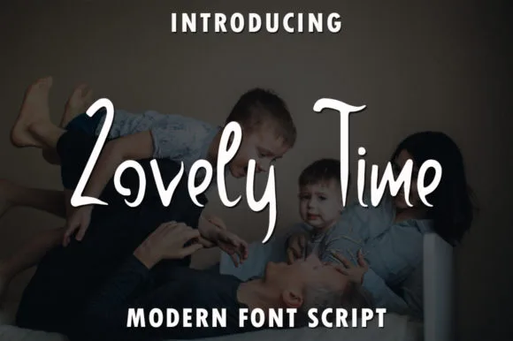Lovely Time Font Lovely Time Font Poster 1