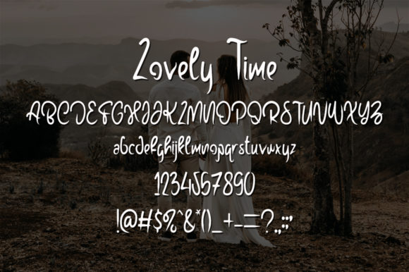 Lovely Time Font Poster 5