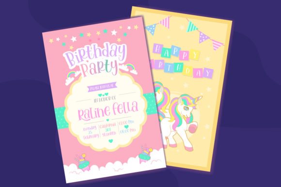 Lovely Unicorn Font Poster 5