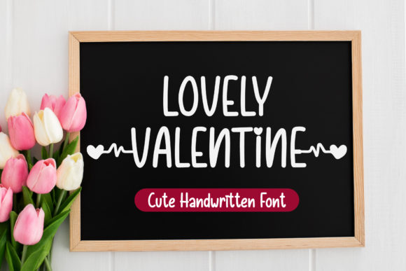 Lovely Valentine Font Poster 1