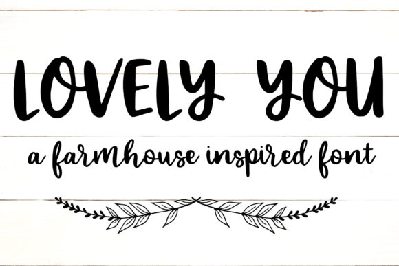 Lovely You Font Poster 1