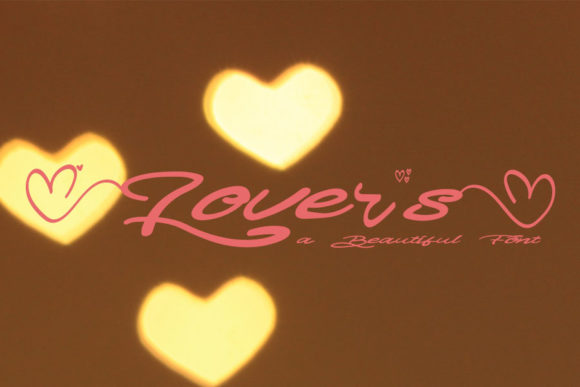 Lovers Font Poster 1