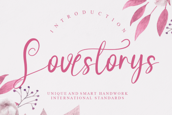 Lovestorys Font Lovestorys Font Poster 1