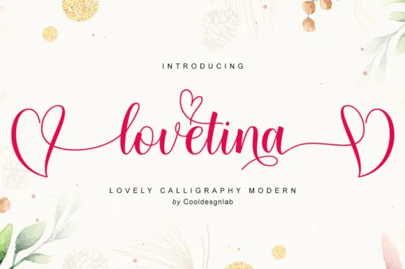 Lovetina Font Lovetina Font Poster 1