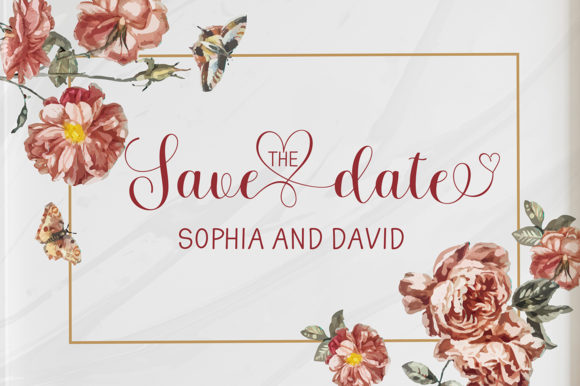 Lovey Dovey Font Poster 12