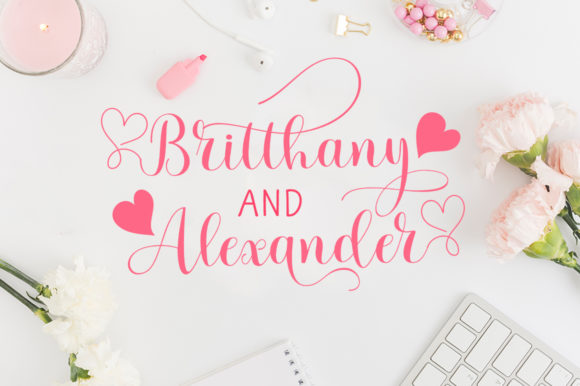 Lovey Dovey Font Poster 9
