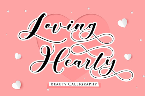 Loving Hearty Font Poster 1
