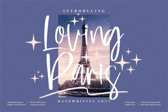 Loving Paris Font Poster 1