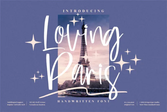 Loving Paris Font Poster 1