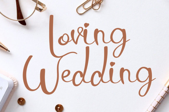 Loving Wedding Font Poster 1
