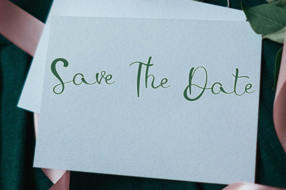 Loving Wedding Font Poster 2