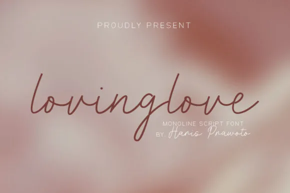 Lovinglove Font Lovinglove Font Poster 1