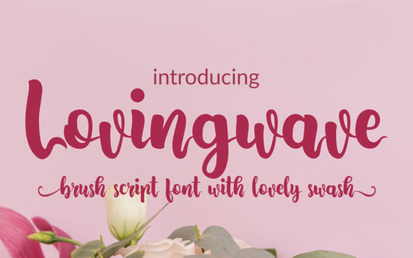 Lovingwave Font Poster 1