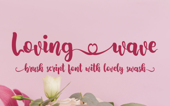 Lovingwave Font Poster 2