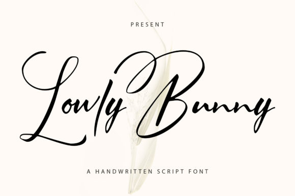 Lowly Bunny Font Poster 1