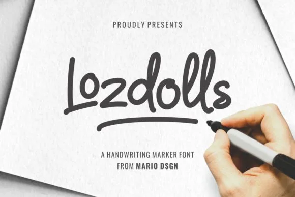Lozdolls Font Lozdolls Font Poster 1