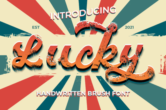 Lucky Font Poster 1