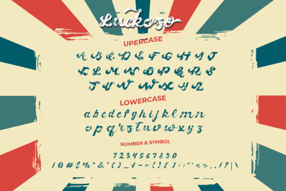 Lucky Font Poster 2