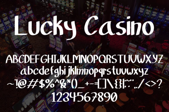 Lucky Casino Font Poster 5
