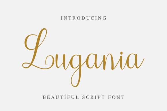 Lugania Font Lugania Font Poster 1