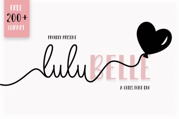 Lulu Belle Font Lulu Belle Font Poster 1
