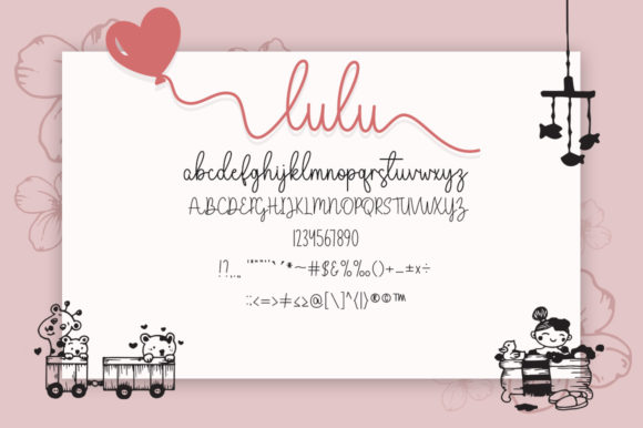 Lulu Belle Font Poster 8
