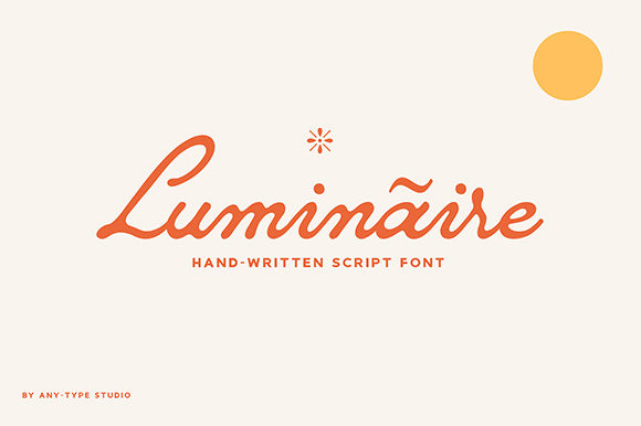 Luminaire Font Poster 1