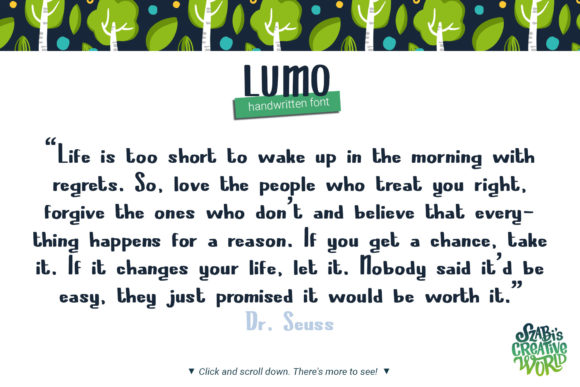 Lumo Font Poster 7