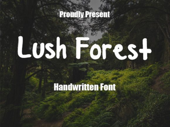 Lush Forest Font Poster 1