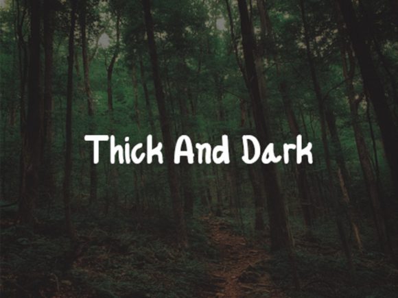 Lush Forest Font Poster 2