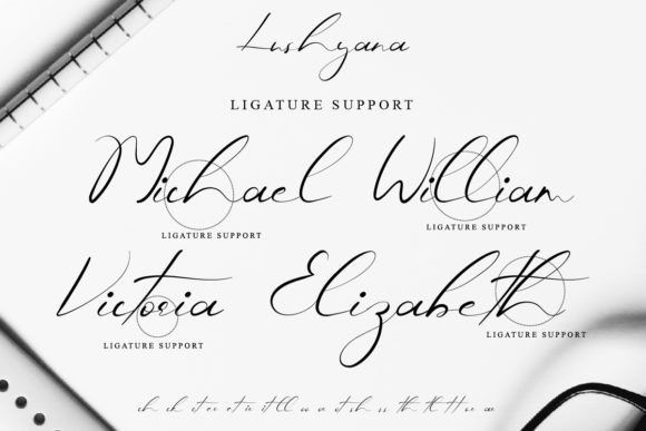 Lushyana Font Poster 11