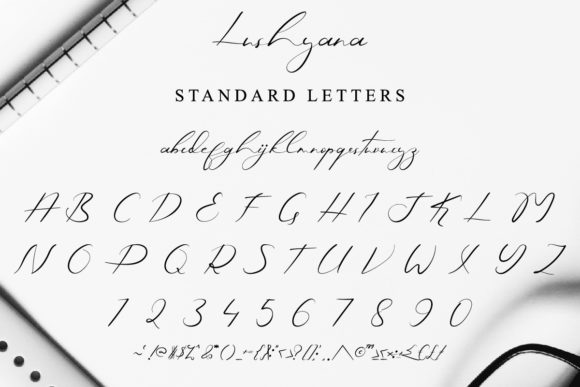 Lushyana Font Poster 9