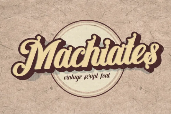 Machiates Font Poster 1